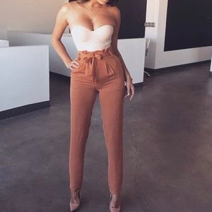 Orange Brielle Tulip Trousers